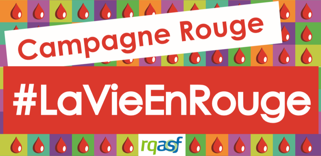 Bannière de Campagne Rouge hashatg La Vie En Rouge