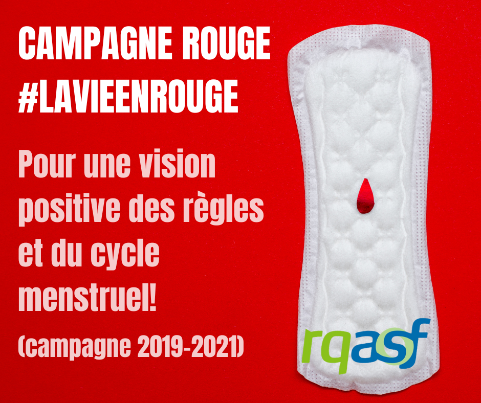 Campagne Rouge: pour une vision positive des règles et du cycle menstruel!